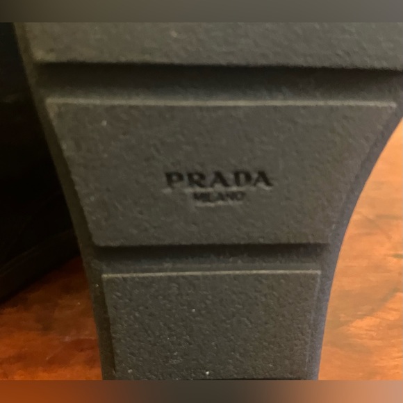 Authentic Prada Suede wedge booties 38.5 - Picture 5 of 9